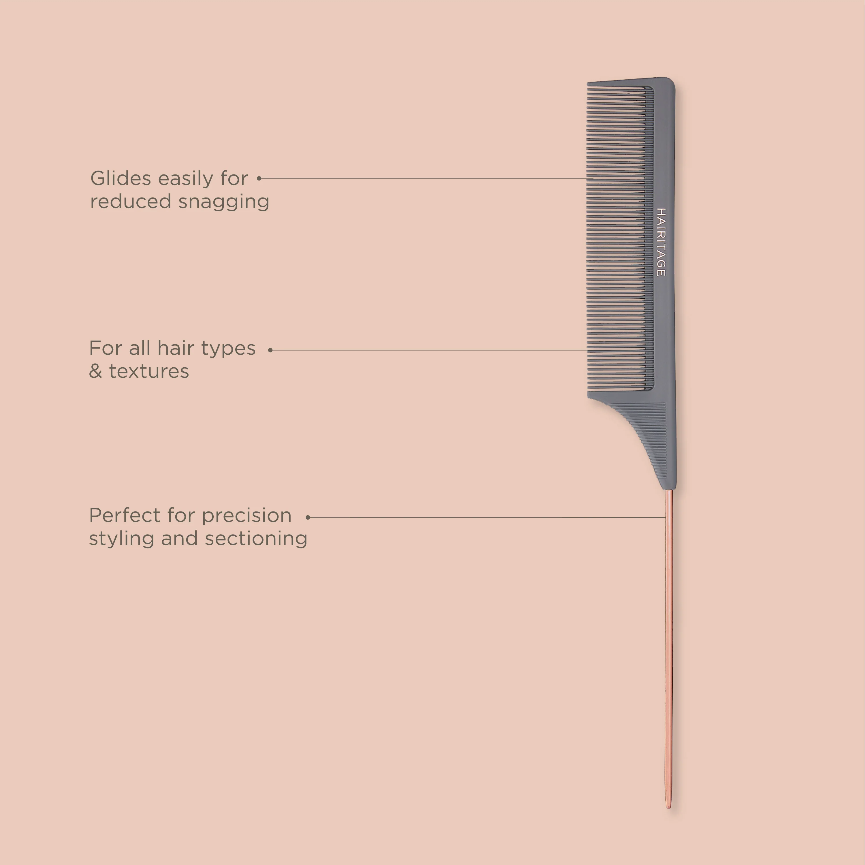 Comb & Get It Rat Tail Comb - Image 3